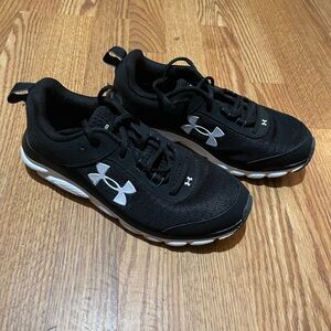 Under Armour Black and White Sneakers
